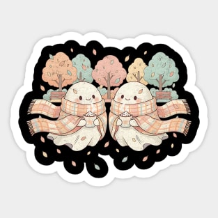 Pumpkin Spice Ghost Duo Sticker